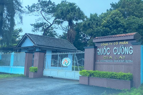 Bên ngoài trụ sở Công ty Cổ phần Quốc Cường Gia Lai tại TP Pleiku. Ảnh: Thanh Tuấn