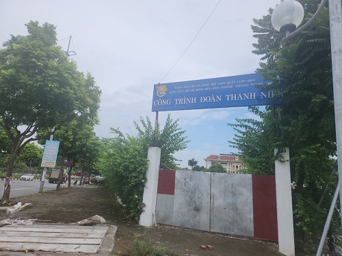 Nơi đào tạo nghề của Đoàn Thanh niên phường Thượng Thanh luôn đóng cửa. Ảnh: Minh Hạnh