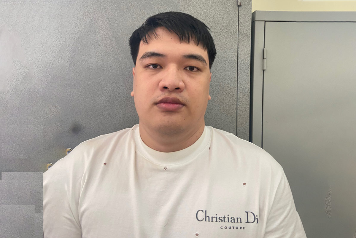 Đối tượng cho vay lãi nặng Trần Công Đức trú tại Trưng Vương, Uông Bí, Quảng Ninh. Ảnh: Công an Uông Bí