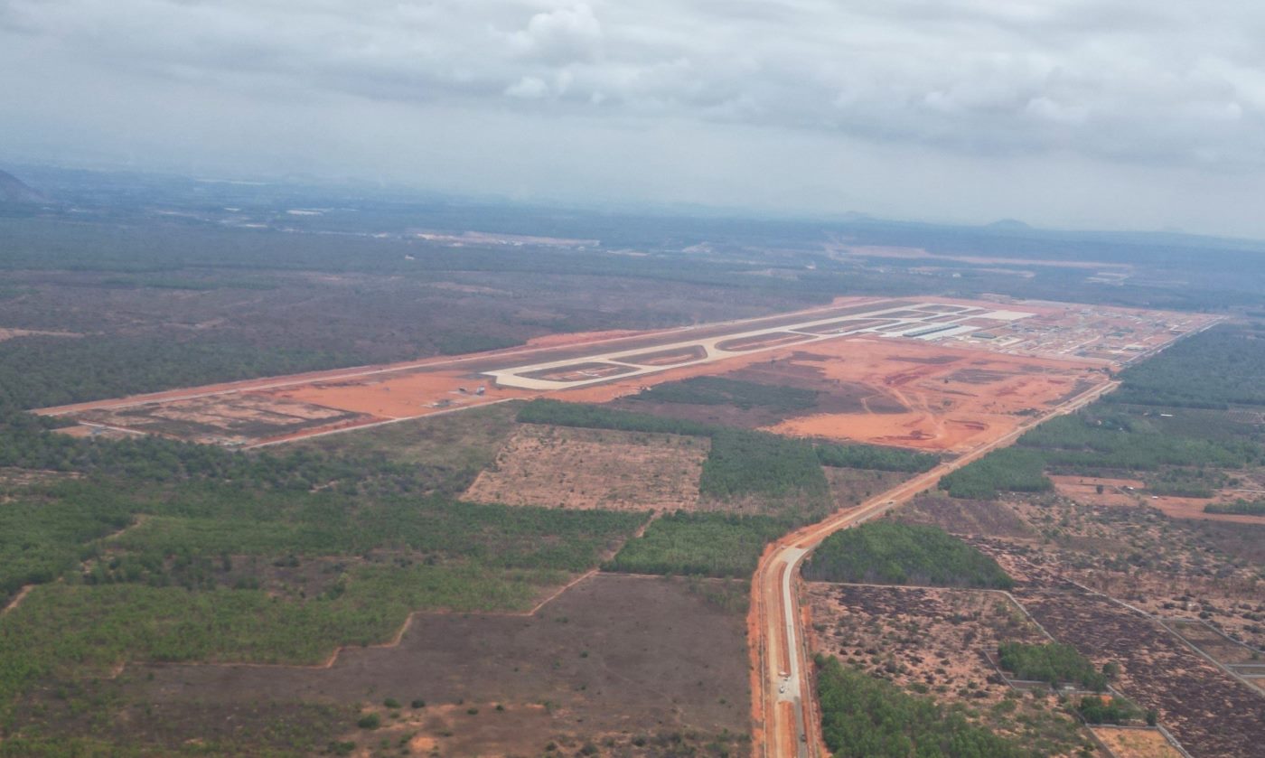 Một góc sân bay Phan Thiết hồi tháng 4.2024. Ảnh: Duy Tuấn