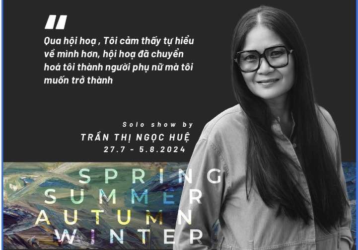 Họa sĩ Trần Thị Ngọc Huệ. Ảnh: NVCC