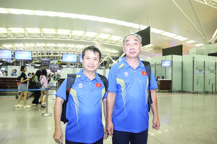 Members of the Vietnamese Sports Delegation set off to attend the Olympics. Photo: Bui Luong