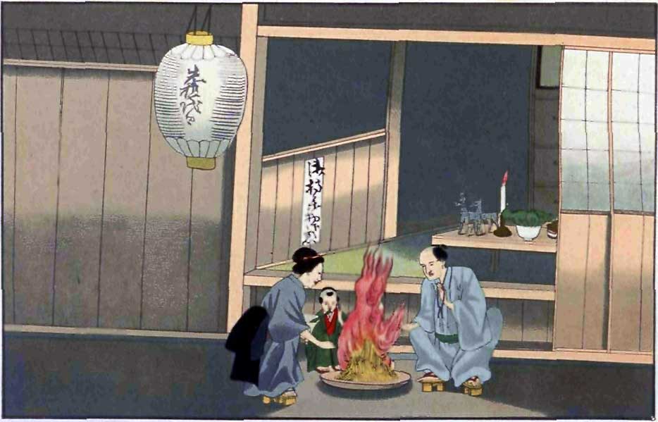 Lễ hội Obon ở Nhật Bản thời kỳ Edo. Ảnh: Osurasma