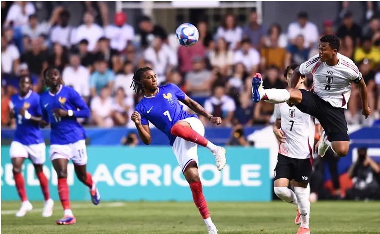 Michael Olise is one of the stars of France U23 competing at the 2024 Paris Olympics. Photo: FFF