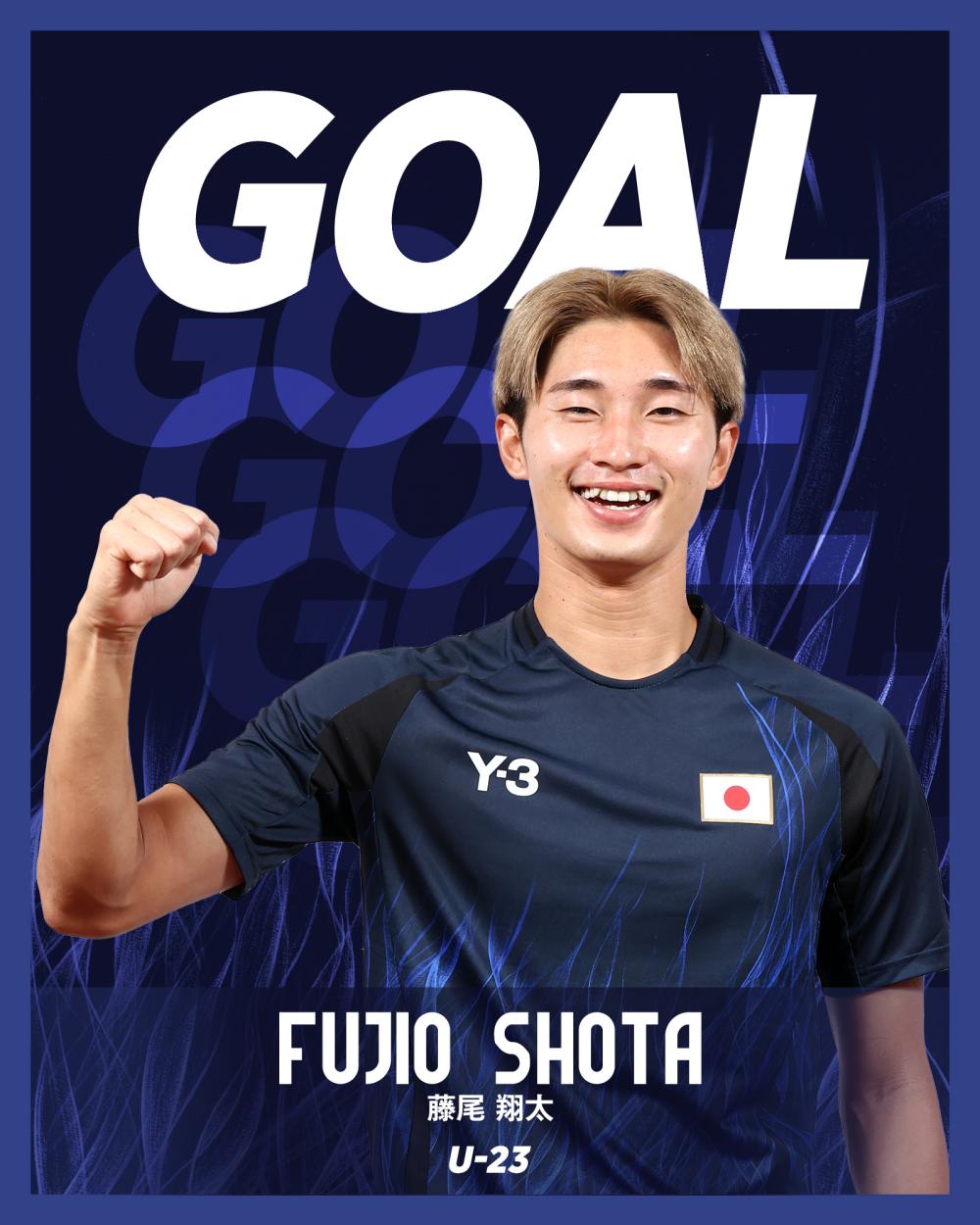 Shota Fujio scored 2 consecutive goals after coming from the bench. Photo: JFA