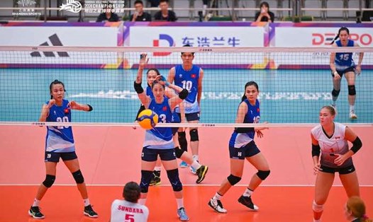 Tuyển bóng chuyền nữ Việt Nam dừng bước ở vòng bảng giải giao hữu Future Stars 2024. Ảnh: FSC