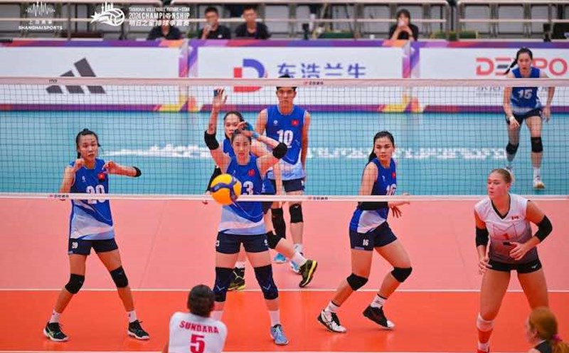 Tuyển bóng chuyền nữ Việt Nam dừng bước ở vòng bảng giải giao hữu Future Stars 2024. Ảnh: FSC