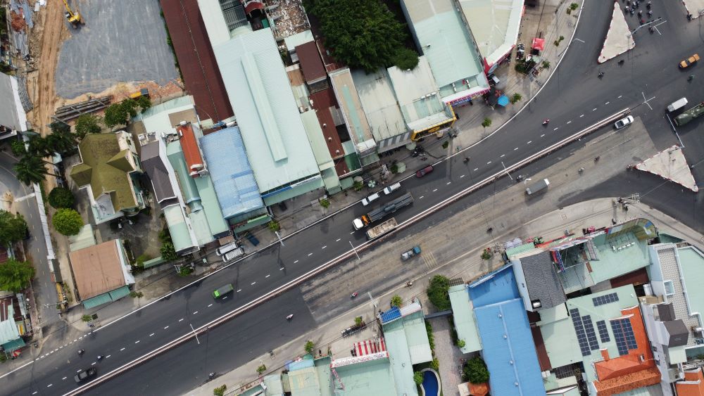 Route DT 743 coincides with the Ho Chi Minh City - Chon Thanh expressway project. Photo: Dinh Trong