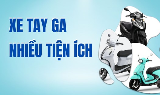 Xe tay ga tầm trung nhiều tiện ích cho công nhân tham khảo. Đồ họa: Ngọc Diệp.