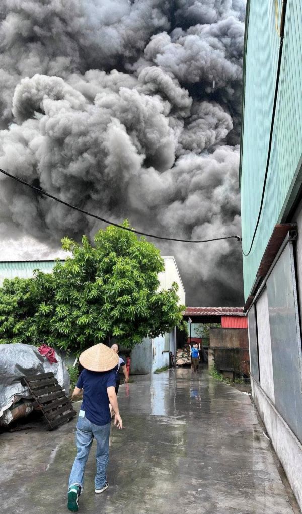 The scene of the fire. Photo: Provided by people