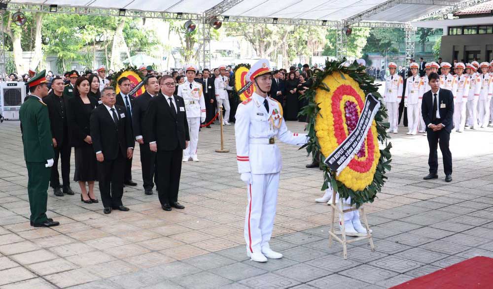 Đoàn nước Cộng hòa Philippines viếng Tổng Bí thư Nguyễn Phú Trọng.