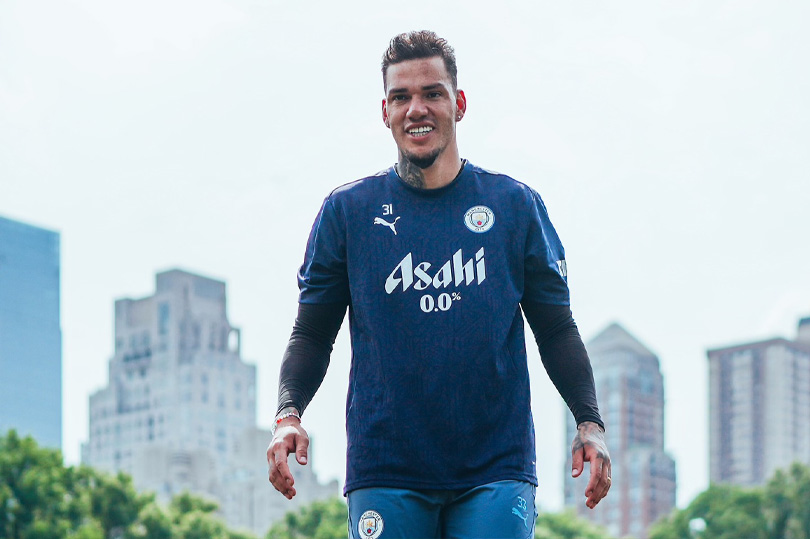 Ederson có trong danh sách tham gia chuyến du đấu tại Mỹ. Ảnh: Manchester City