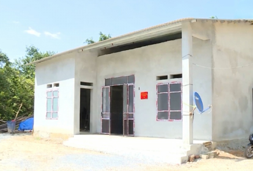 Spacious new house of veteran Vang Van Luong. Photo: Viet Bac