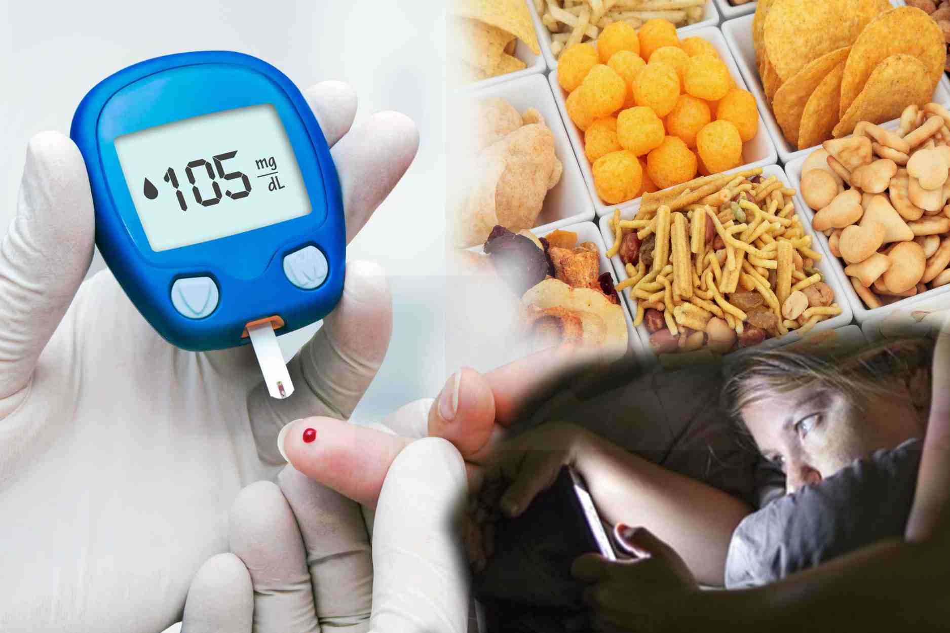 夜間に血糖値を上昇させる有害な習慣.