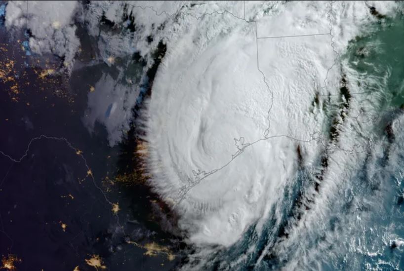 Hurricane Beryl after making landfall in Texas, USA, July 8, 2024. Photo: NASA