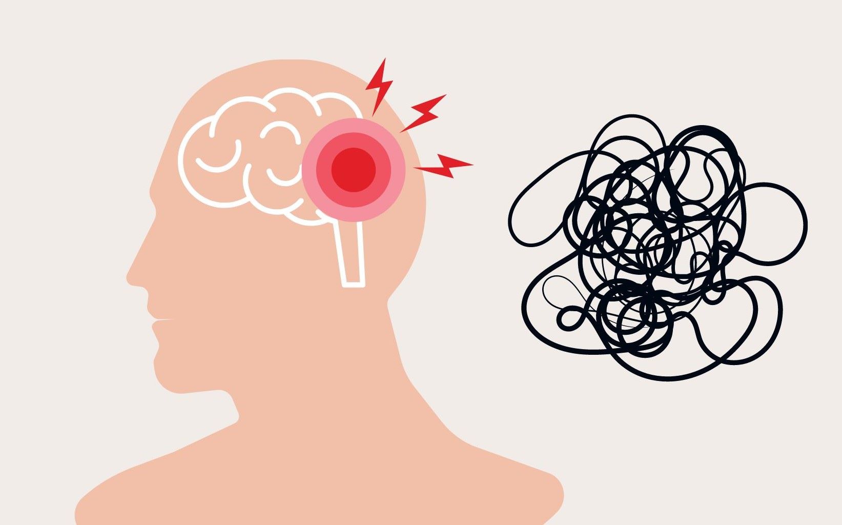 Trầm cảm là vấn đề phổ biến ở người bệnh sau đột quỵ não. Đồ họa: Thanh Thanh 