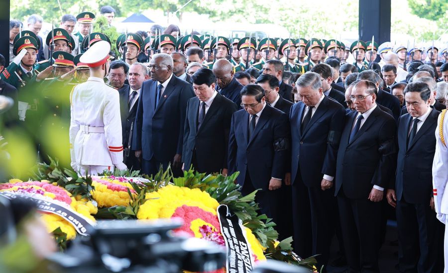 Lễ an táng Tổng Bí thư Nguyễn Phú Trọng, ngày 26.7.2024. Ảnh: Hải Nguyễn