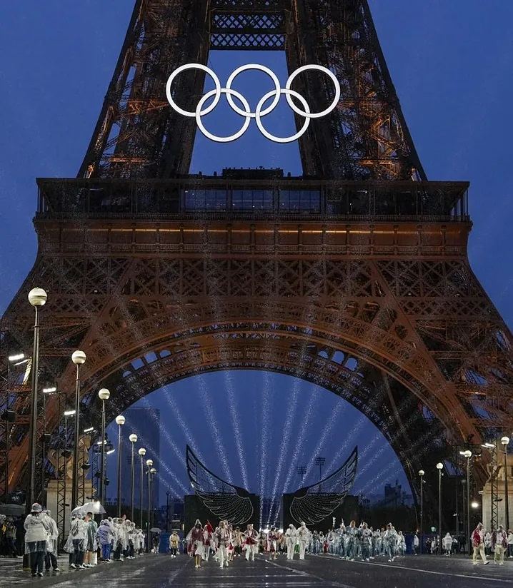 Hình ảnh tại tháp Eiffel ngay lúc này. Ảnh: Olympic Games