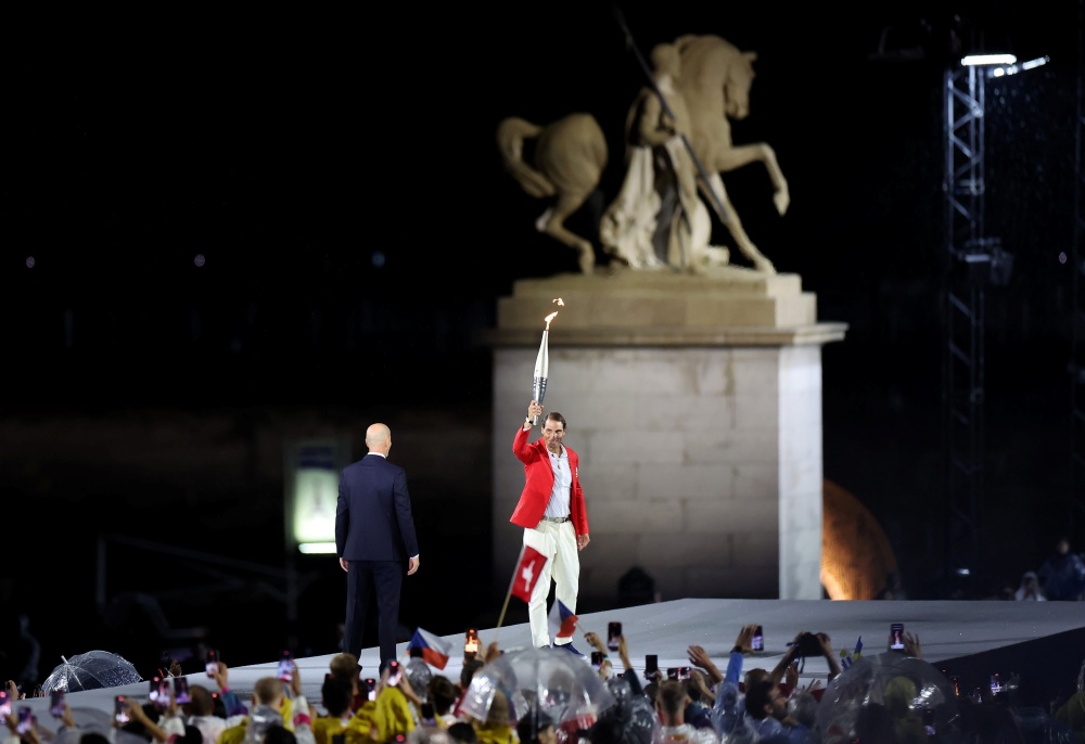 Zidane và Nadal xuất hiện đầy bất ngờ. Ảnh: Olympic Games