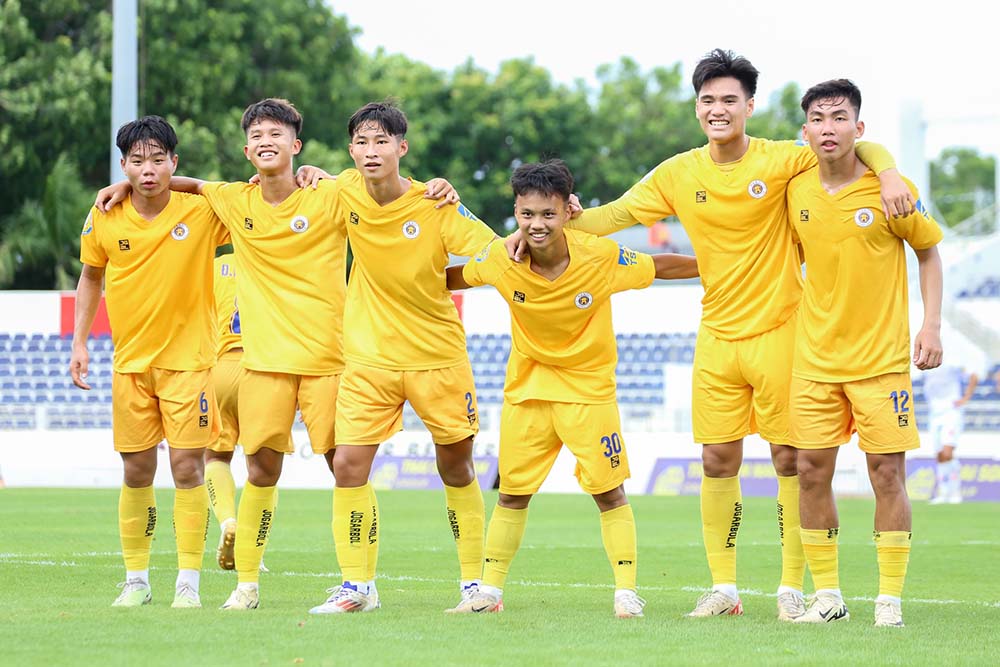 U17 Hanoi showed impressive performance. Photo: VFF