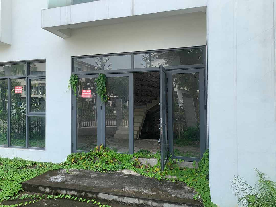 Weeds cover the villas in Duong Noi urban area (Ha Dong, Hanoi). Photo: Nhat Minh