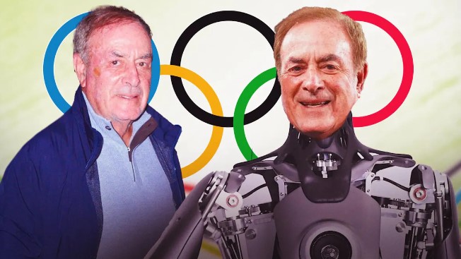 Kênh NBC của Mỹ dùng AI để tái tạo giọng nói của bình luận viên Al Michaels trong các bản tin về Olympic 2024. Ảnh: Chụp màn hình
