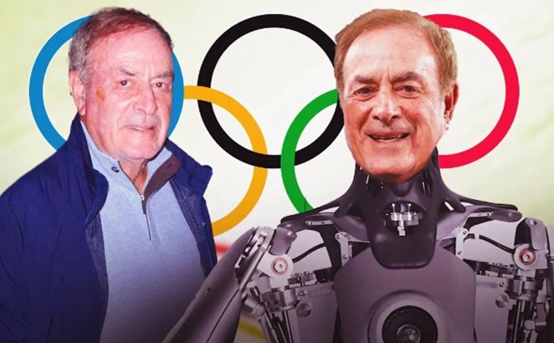 Kênh NBC của Mỹ dùng AI để tái tạo giọng nói của bình luận viên Al Michaels trong các bản tin về Olympic 2024. Ảnh: Chụp màn hình
