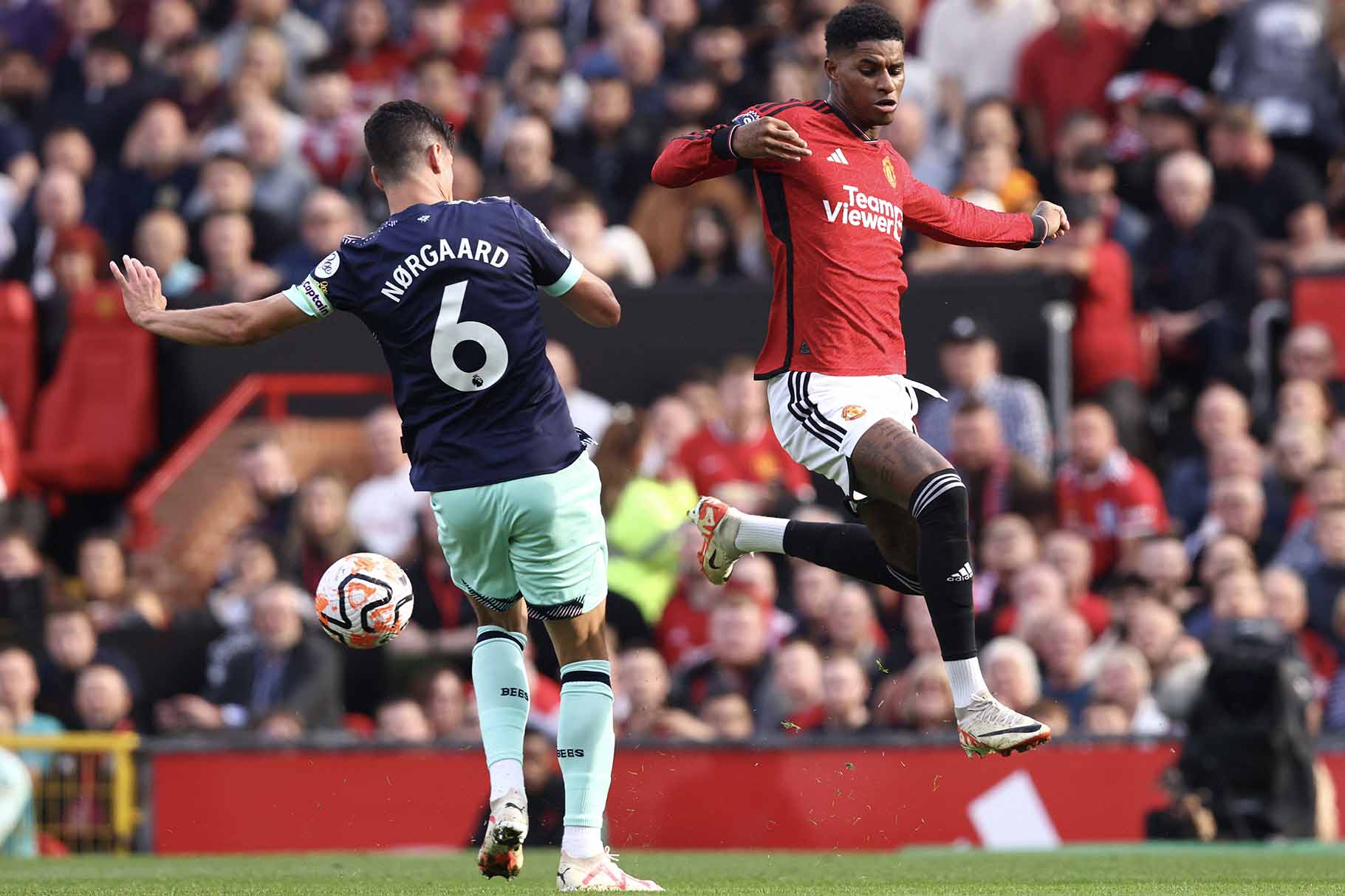 Marcus Rashford đang có giai đoạn chạy đà cho mùa giải mới khá tốt. Ảnh: AFP