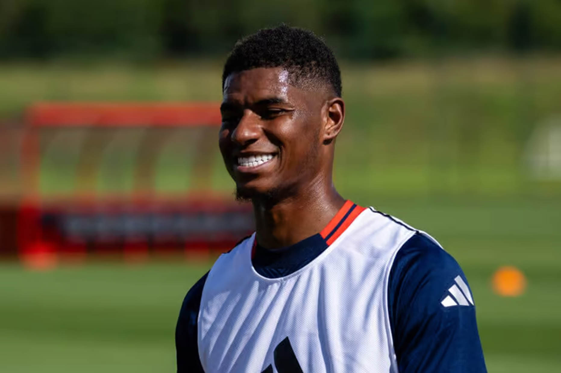 Marcus Rashford during a training session in the US. Photo: Manchester United