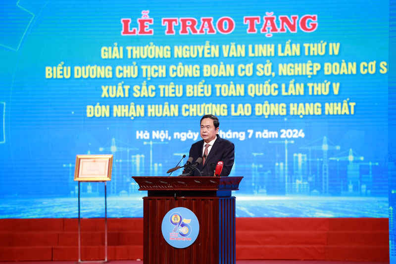 Ông Trần Thanh Mẫn - Ủy viên Bộ Chính trị, Chủ tịch Quốc hội phát biểu. Ảnh: Hải Nguyễn