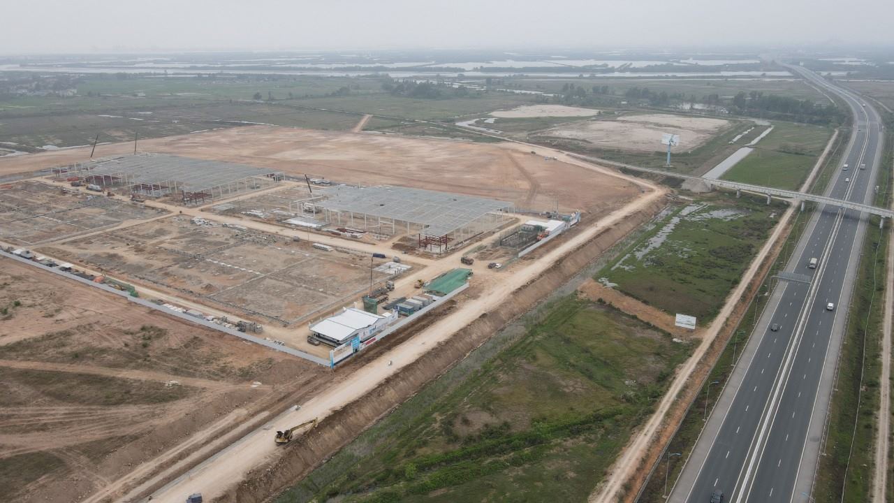 A coastal industrial park in Quang Yen town, Quang Ninh province. Photo: Nguyen Hung