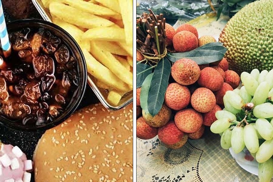 Sự khác biệt giữa carbohydrate nguyên chất và tinh chế. Đồ hoạ: Thiện Nhân