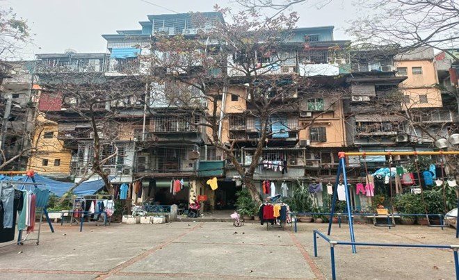 Quy định mới về cải tạo chung cư cũ từ 1.8. Ảnh: Thu Giang