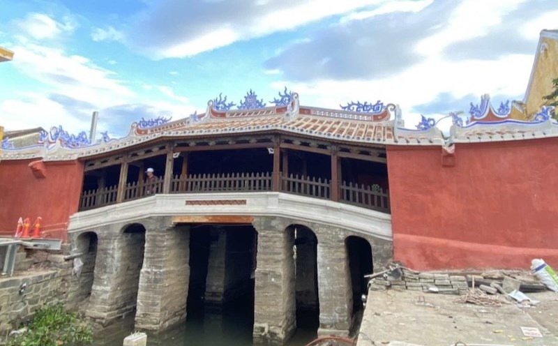 Chùa Cầu - Hội An dự kiến khánh thành ngày 3.8.2024. Ảnh: Rin Nguyễn