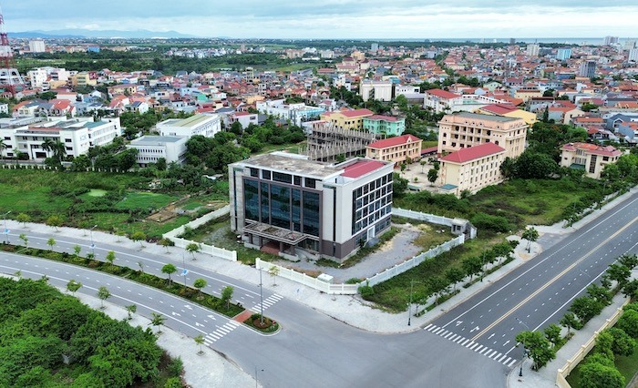 The project is located right in Dong Phu ward, Dong Hoi city, Quang Binh province. Photo: Cong Sang