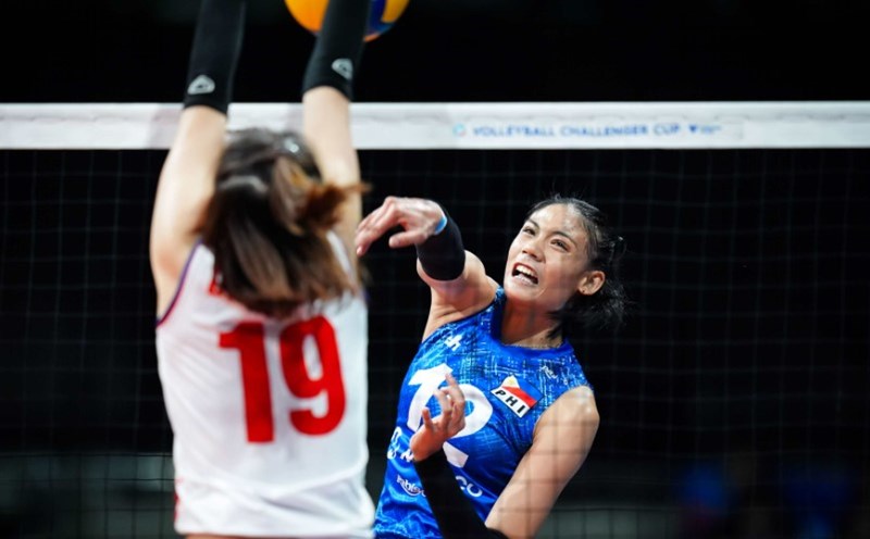 Tuyển bóng chuyền nữ Philippines và Việt Nam gặp lại nhau sau gần 1 tháng. Ảnh: FIVB