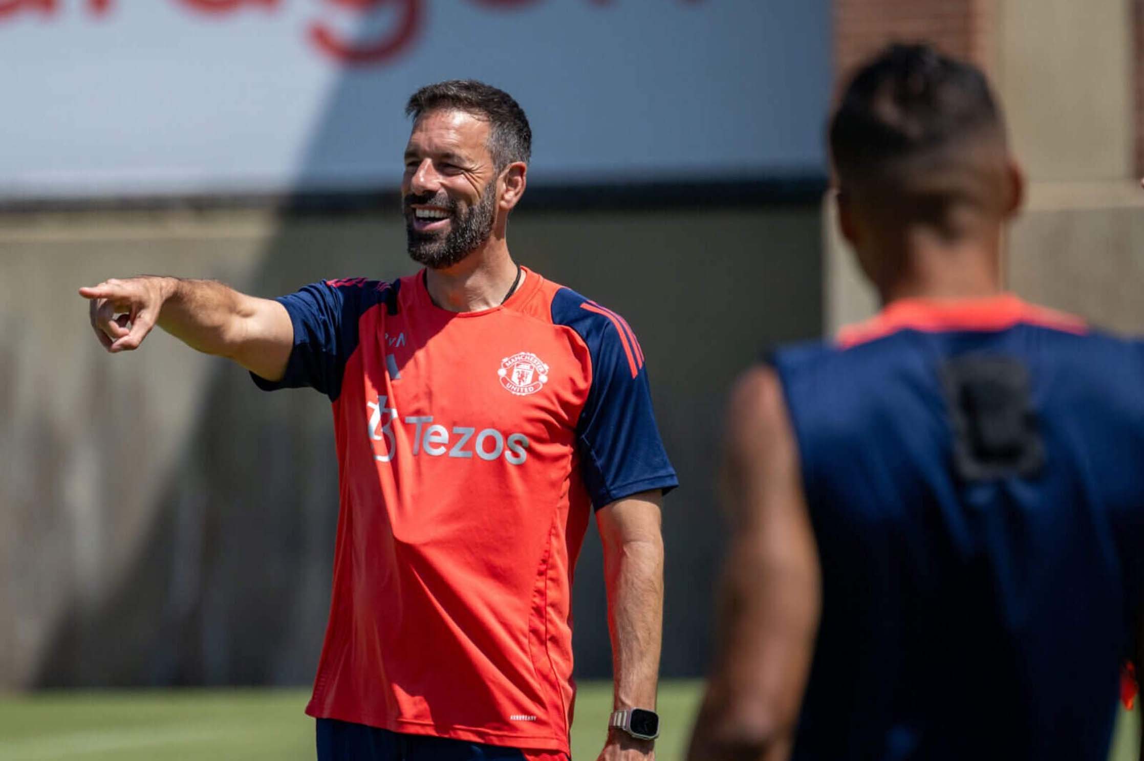 Ruud van Nistelrooy brings a lot of excitement to the training field for his students. Photo: Manchester United