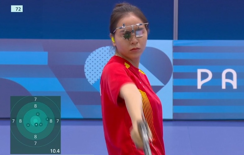 Trinh Thu Vinh won 4th place overall at the 2024 Paris Olympics. Photo: Cut from video