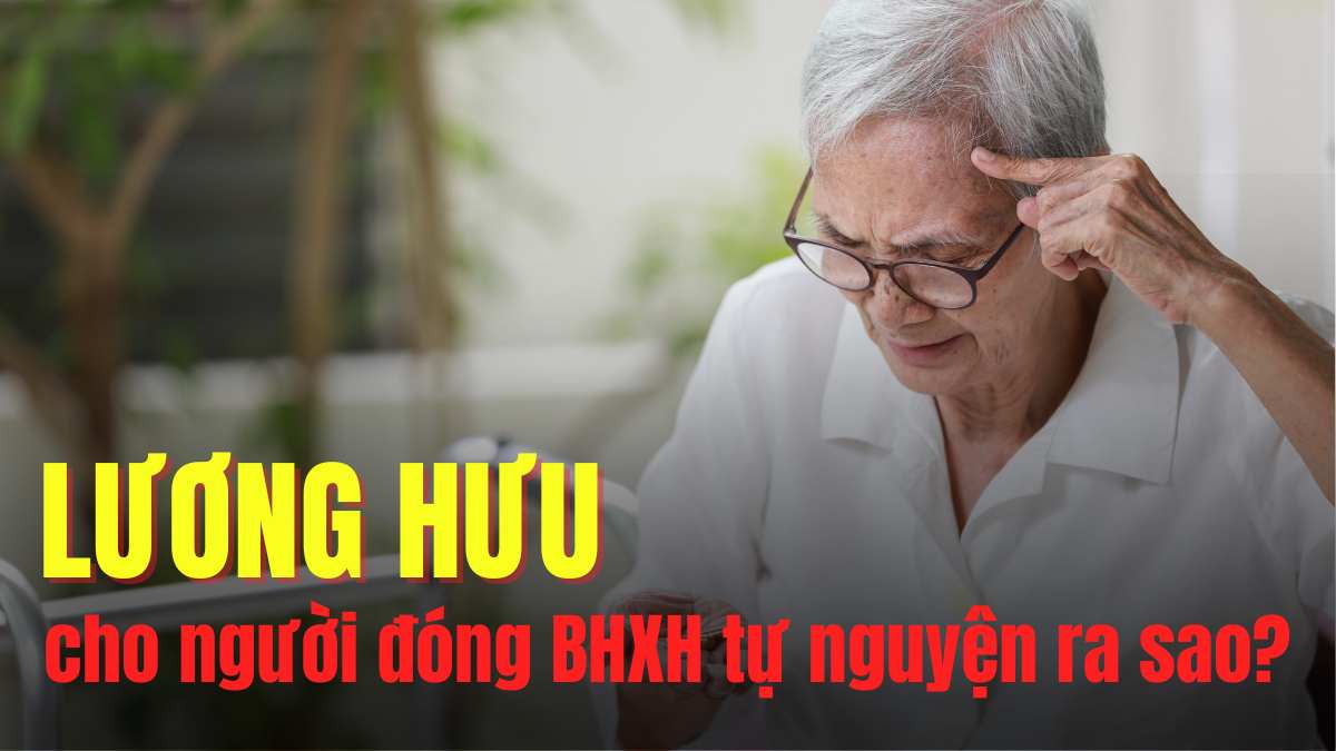 Việc tính mức lương hưu hằng tháng của người lao động đủ điều kiện hưởng lương hưu mà có thời gian đóng bảo hiểm xã hội theo quy định nhưng có thời gian đóng bảo hiểm xã hội dưới 15 năm thì mỗi năm đóng trong thời gian này được tính bằng 2,25% mức bình quân thu nhập làm căn cứ đóng bảo hiểm xã hội. Đồ hoạ: Trà My