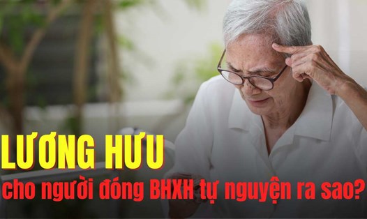 Việc tính mức lương hưu hằng tháng của người lao động đủ điều kiện hưởng lương hưu mà có thời gian đóng bảo hiểm xã hội theo quy định nhưng có thời gian đóng bảo hiểm xã hội dưới 15 năm thì mỗi năm đóng trong thời gian này được tính bằng 2,25% mức bình quân thu nhập làm căn cứ đóng bảo hiểm xã hội. Đồ hoạ: Trà My