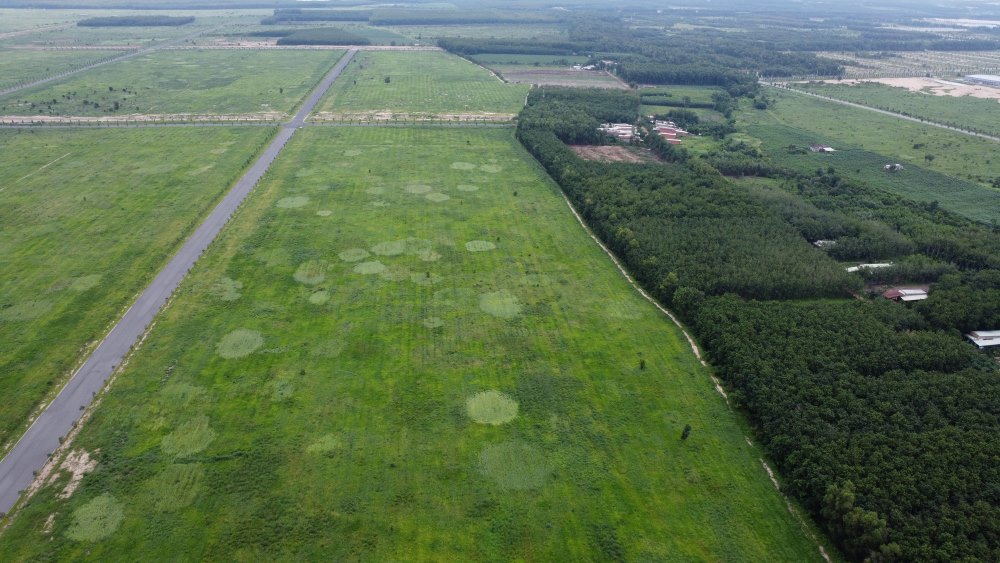 Bau Bang district and departments of Binh Duong are urgently implementing compensation and site clearance to implement the Bau Bang industrial park project. Photo: Dinh Trong