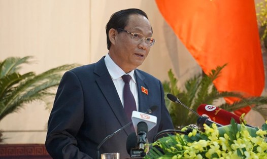 Ông Trần Quang Phương, Phó Chủ tịch Quốc hội tại kỳ họp thứ 19 của HĐND TP Đà Nẵng khoá X, nhiệm kỳ 2021-2026. Ảnh: Nguyễn Linh