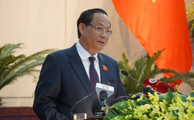 Ông Trần Quang Phương, Phó Chủ tịch Quốc hội tại kỳ họp thứ 19 của HĐND TP Đà Nẵng khoá X, nhiệm kỳ 2021-2026. Ảnh: Nguyễn Linh