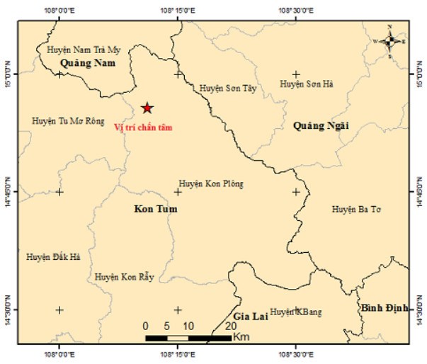 Động đất ở Kon Tum sẽ tiếp tục diễn biến phức tạp