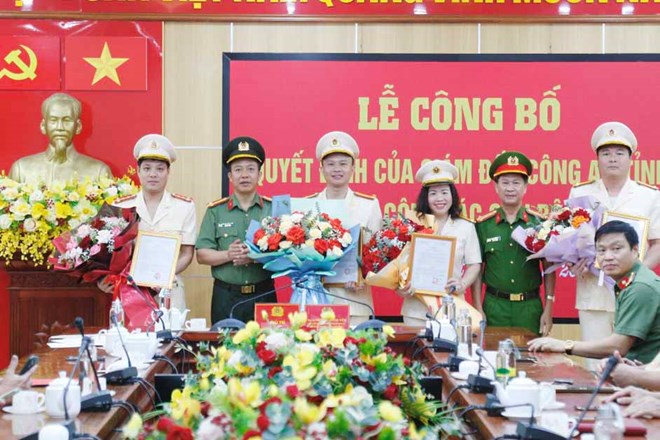 Công an Hà Tĩnh bổ nhiệm 4 phó trưởng phòng