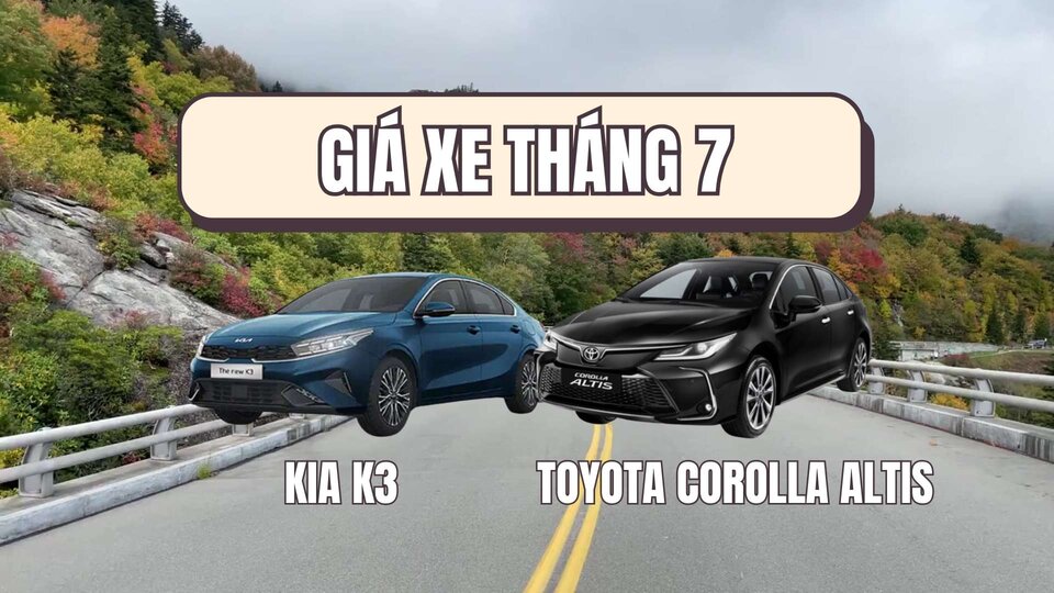Giá xe tháng 7, KIA K3 cạnh tranh Toyota Corolla Altis.