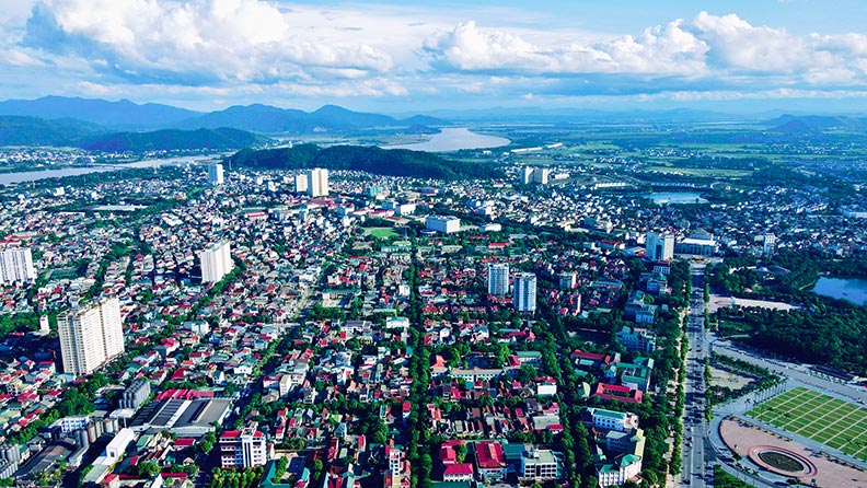 Hiện hệ số điều chỉnh đối với giá đất phi nông nghiệp tại địa bàn thành phố Vinh là 1,3. Ảnh: Quang Đại