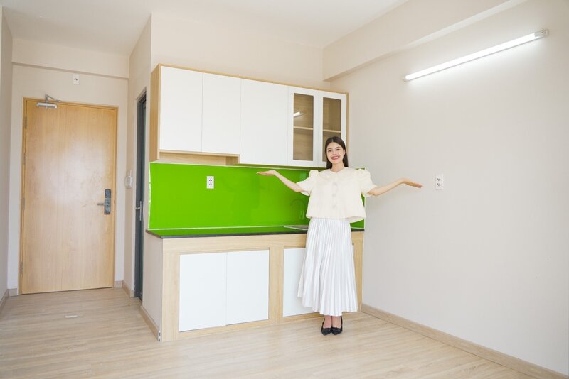 Actual photo of the sample apartment at HQC Tan Huong project. Photo: HQC Tan Huong