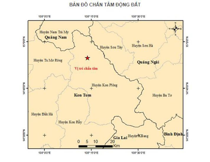 Thông tin về trận động đất số 21 ngày 29.7. (Nguồn: Trung tâm Báo tin Động đất và cảnh báo sóng thần - Viện Vật lý địa cầu)