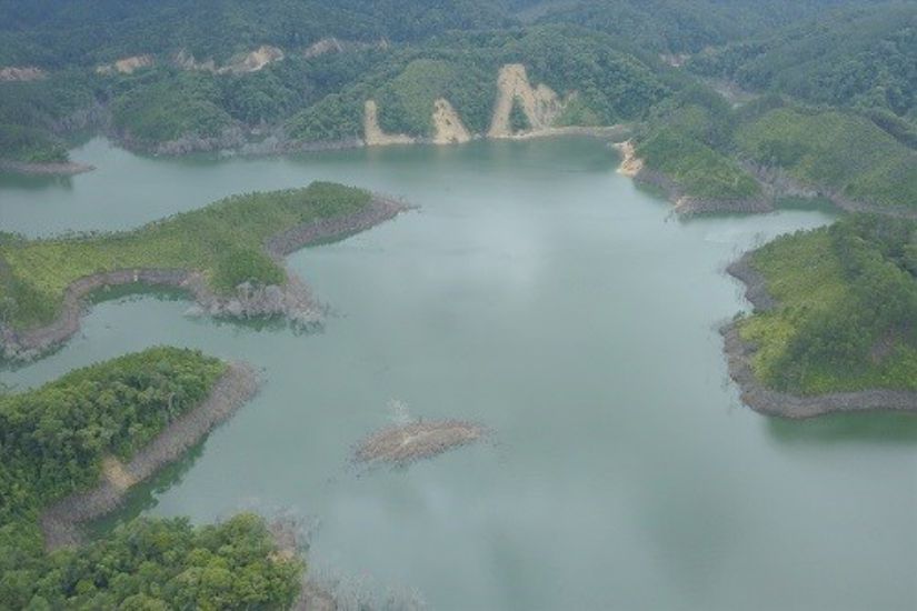 Hydropower water storage is believed to be the cause of induced seismicity in Kon Plong district. Photo: Thanh Tuan